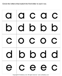 Alphabet worksheets for 3 year olds, i love sharing activities for 3 year olds. Circle The Matching Letter A B C D E Worksheet Turtle Diary