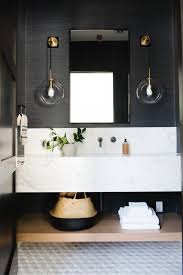 Modern Lake House Photo Tour The Bedroom Wing Modern Bathroom Modern Powder Rooms Modern Lake House