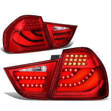 09 11 Bmw E90 323i 325i 328i 335d 335i E90 Sedan Lci Led Rear Brake Tail Lights Red Tail Light Lights Bmw