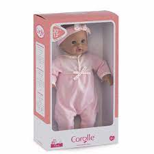 There is a corolle doll; Bebe Calin Maria Corolle The Toy Store