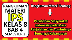 Check spelling or type a new query. Rangkuman Materi Ips Kelas 8 K13 Bab 4 Youtube