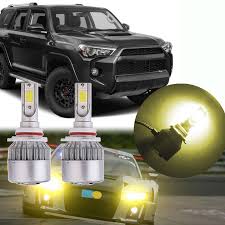 Headlight revolution offers a variety of led lights and bulbs for the 4runner. Yellow 9005 Led Headlight For Toyota 4runner 03 2018 Camry 2000 17 High Beam Ebay
