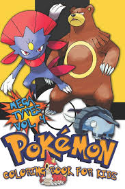 Pokemon x and y mega evolutions. Pokemon Coloring Book For Kids Vol 4 Evolutions Baby Mega Pokemon Types Legends Lickitung 9781090307255 Books Amazon Ca