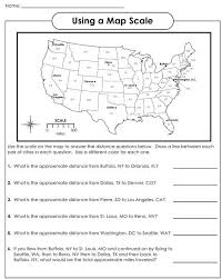 Scale Social Studies Worksheets 3rd Grade Social Studies Geography Worksheets