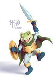 My fan art of Sir Frog from Chrono Trigger : r/gaming