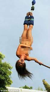 Thailiand's X Centre Bungee Jump fined after tourist jumps NAKED | Daily  Mail Online