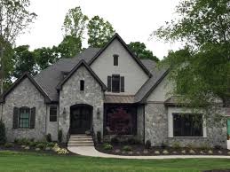Black And Grey Brick Houses Arh Plan Asheville 1131f Exterior 42 Stone Dove Gray Gray Mortar Brick Painted Sw7023 Requisite Gra Brick Exterior House Grey Brick Houses Exterior Brick