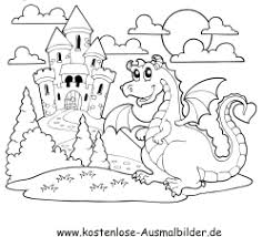 Ausmalbild Burg Drache In 2020 Ausmalbilder Ausmalen Tiere Zum Ausmalen