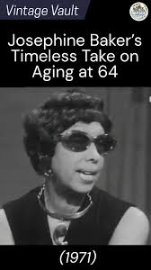 Josephine Baker in a relaxed English interview with Erik Bye for Norwegian  TV, #JosephineBaker #TimelessWisdom #BlackIcons #AgingWithGrace