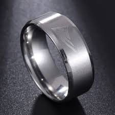 New England Patriots Football Silver Titanium Steel Sport Ring Band Size 6 13 Flysta New England Patriots Rings Super Bowl Rings New England Patriots Football