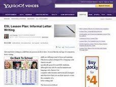 Informal Letter Writing 3rd 9th Grade Lesson Plan Informal Letter Writing Writing Lesson Plans Writing Lessons