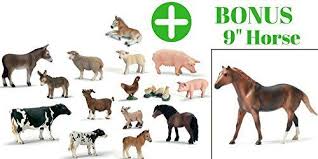 Why Should You Invest In This Bundle Pack This Bundle Includes Best Of Both World Small Plastic Farm Animals And A Large Jum Farm Animal Toys Animals Pet Toys