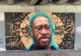 Floyd called for peace and justice after his brother's death, thanking those who continue to protest and imploring people to cease the damage and destruction. Artpath 2020 George Floyd Isiah Lattimore Lansing Art Gallery