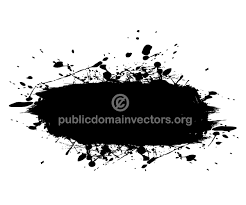 Ink Splatter Clip Art Paint Splash Ink Splatter Black Paint