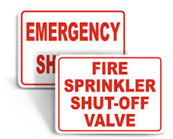 Seton carries an assortment of fire sprinkler signs, including the following variations: Fire Department Sprinkler Signs