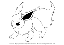 ⭐ free printable pokemon coloring book here is an amazing serie of colorings on the theme of pokemon ! Flareon Is A Quadruped Reddish Orange Fur Color Pokemon From Pokemon Cartoon Movie Pokemon Drawings Pokemon Flareon