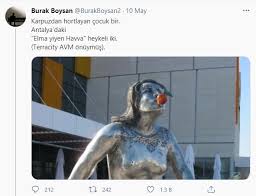 25 / 25 günün kari̇katürü. Hala Ronesans Girememis Olmamiza Neden Olan Heykeller Icinden Tombul Cocuk Cikan Karpuz Heykeli Ne Ki