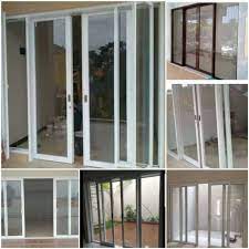 Material kuat, awet, antirayap dan mewah Pintu Kusen Alumunium Sliding Kaca Polos Shopee Indonesia