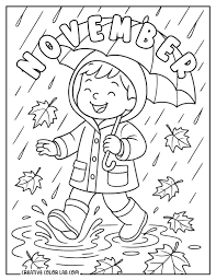 November Coloring Pages | Free Printable PDFs