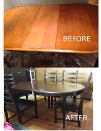 Table Refinished In General Finishes Gel Stain In Java And Black Staining Furniture Staining Cabinets Gel Stain Furniture