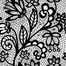 Shabby chic rose patterns and seamless backgrounds. Black Lace Pattern Vector Design 08 Free Download