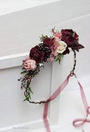 Pin By Krystal Nicholson On Wedding In 2021 Floral Headpiece Wedding Flower Headpiece Wedding Pink Flower Crown