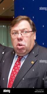 Irish Prime Minister Taoiseach Brian Cowen Stock Photo