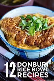 12 Donburi Japanese Rice Bowls Recipes Just One Cookbook Recipes Donburi Recipe Easy Japanese Recipes