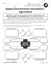 Find Out About Human Interactions With Agriculture In South America With This Free Activity From Ccp Interactive A Di Human Environment Free Activities Lesson