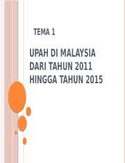 Hal di atas sudah di atur pada pasal 63 pp no 78/2015berhubungan dengan pengupahan kenaikan upah minimum regional yang sudah dijelaskan di atas membuat perusahaan yang masuk di bawah ini kenaikan dari upah minimum regional sebelum dan sesudah di kelurkannya oleh pemerintah, yaitu Tema 1 Miri 6 Pptx Tema 1 Upah Di Malaysia Dari Tahun 2011 Hingga Tahun 2015 Tajuk Perbandingan Tingkat Upah Mengikut Gender Di Malaysia Dari Tahun Course Hero