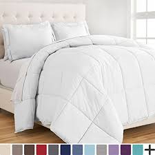 Discreet tags on either end help identify the head and foot of the duvet, while loops in each corner help keep it in place. Bare Home Duvet Insert Comforter Twin Twin Extra Long Goose Down Alternative Ultra Soft Premium 1800 Series Hypoallergenic All Season Breathable Warmth Twin Twin Xl White Buy Online In