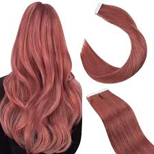 The most popular blonde hair extensions are golden blonde and platinum blonde. Thick Tape In Hair Extensions Seamless Hair Color Rose Gold 35 Ugeathair