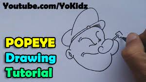 How To Draw Popeye The Sailor - Youtube