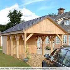 Carport Mit Satteldach Massivholz Freitragendes Massivholz Carport Mit Einem 30 Satteldach Klassisch Geformtes Einzelcarpo Carport Einzelcarport Carport Holz