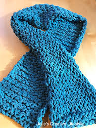 Even if you've just begun to knit, these 23 free patterns will inspire you to use your new skills to create scarves each pattern is perfect for the newbie or advanced beginner who is looking to learn new techniques. Making A Knit Scarf Using Blanket Yarn Julie S Creative Lifestyle
