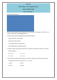 Maybe you would like to learn more about one of these? Ipa 8 2 Tekanan Pada Zat Padat Interactive Worksheet