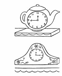 Click to open a new window and create a pdf file or print directly from the page at 100 printer scale. Clock Coloring Page Coloring Home
