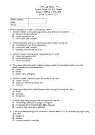 Soal agama katolik kelas 11. Ejercicio De Latihan Soal Pr