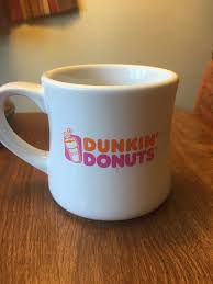Vintage Dunkin Donuts Diner Coffee Mug Pink Orange Logo Dunkin Donuts Dunkin Mugs