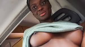Horny Black Girlfriend Begs for White Cock POV During Wild Safari Trip