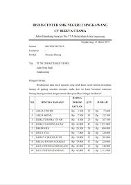 Contoh surat pengunduran diri atau resign kerja perusahaan, hotel, bank, alfamart, karyawan kontrak, guru, yang baik dan sopan serta simpel. Surat Pesanan Po Lny02