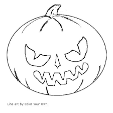 Jack o lantern grin coloring page: Indi Color Page Jack O Lantern