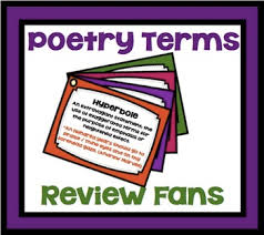 Poetry Terms Literary Devices Review Fan Poetry Terms Language Poetry Figurative Language Poetry