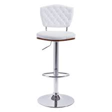 The Tiger Bar Chair Has A Round Base And Footrest In Chrome With Matching Column Featuring Adjustable Height Home Depot Bar Stools Bar Stool Chairs Bar Chairs