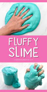 Easy Fluffy Slime Recipe Without Borax Fluffy Slime Recipe Slime For Kids Fluffy Slime