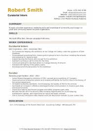 curator resume samples qwikresume