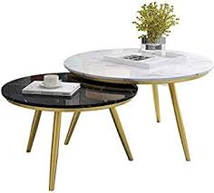 tzsxcj round tea coffee table simple stackable nesting tables 2 piece living room center tables marble top a living room center center table round center table