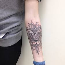 This is an interesting tattoo of outline sketch of the lion with its eye region highlighted. 1001 Ideas For A Lion Tattoo To Help Awaken Your Inner Strength