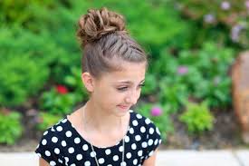This version of the low bun hairstyle is easy and beautiful. Double French Messy Bun Updo Cute Girls Hairstyles