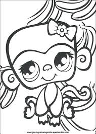 Girly Coloring Pages Online With Littlest Pet Shop Girly Monkey Cute Coloring Pages Free To Prin Monkey Coloring Pages Cute Coloring Pages Witch Coloring Pages